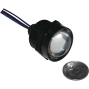 Letric Lighting Royal Flush Mount G2 LED 2-Wire, 1", Black/Red