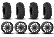 System 3 SB-5 Beadlock Gun Metal Grey 15" Wheels And XTR370 Tires [32x10-15]
