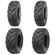 Set of 4 ATV QUADBOSS Tires (QBT671 26x9-12 Front, 26x10-12 Rear)