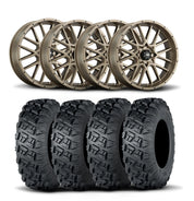 ITP Hurricane 18" Bronze Wheels And Versa Cross XTR Tires [28x10-18]