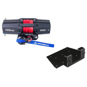 Viper V2 ATV Winch Kit 3500 lb Standard Spool With 40 Feet Blue Synthetic Rope With Mount For Yamaha Big Bear 400 2002-2006