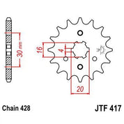 Front & Rear Sprocket Kit for KAWASAKI BN125 A9F Eliminator 09 JT Sprockets