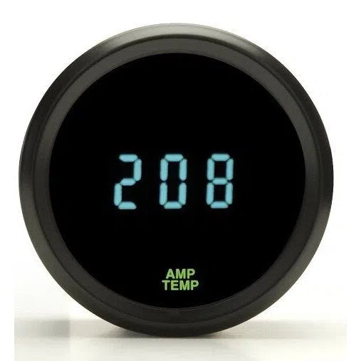 Dakota Digital Round Amp Amplifier Temperature Gauge Teal Display ODYR-15-1 New