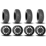 System 3 ST-5 Aluminum Matte Black 15" Wheels And SS360 Sand/Snow Tires [32x10-15]
