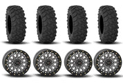 System 3 SB-6 Beadlock Gun Metal Grey 15" Wheels And XTR370 Tires [32x10-15]