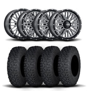 ITP Momentum 15" Machined Black Wheels And Coyote Tires [35x10R-15]
