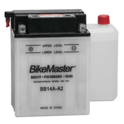 BikeMaster Performance Conventional Battery For Polaris Cyclone 250 1987 White