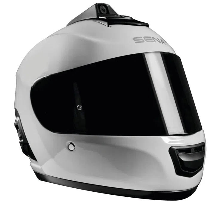SENA Momentum Pro Dual Bluetooth Camera Helmet Glossy White 2XL MO-PRO-GW-XXL-01