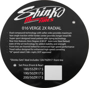 Shinko Shinko Verge 2X Tire Sign