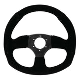 DragonFire Racing Steering Wheel - D-Shaped - Suede - Carbon Fiber - 04-0819