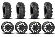 System 3 SB-5 Beadlock Matte Black 15" Wheels And XT400 Tires [30x10R-15]
