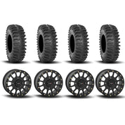 System 3 SB-5 Beadlock Matte Black 15" Wheels And XT400 Tires [30x10R-15]