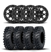 ITP Hurricane 15" Matte Black Wheels And MT911 Tires [32x10-15]