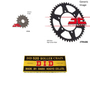 520 Chain Natural, Front & Rear Sprocket Kit for KAWASAKI EX250 Ninja 1988-2005