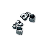 Kuryakyn Chrome Peg Mounts 1-1/4” Magnum Clamps Frame Engine Guard Harley Honda