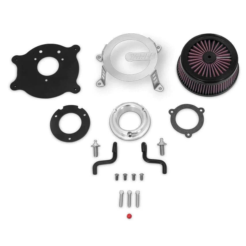 Vance & Hines 70065 VO2 Air Intake; Cage Fighter; Brushed Aluminum