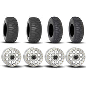 System 3 SB-7 Beadlock Machined 15" Wheels And SS360 Sand/Snow Tires [32x10-15] ,[32x12-15]