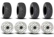 System 3 SB-7 Beadlock Machined 15" Wheels And SS360 Sand/Snow Tires [32x10-15] ,[32x12-15]