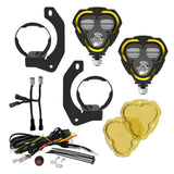 KC HiLiTES FLEX ERA 3 Dual Mode SAE Fog LED Light Pods - 2-Light Master Kit - Jeep JK/JL/JT Steel Bumpers