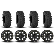 System 3 SB-7 Beadlock Matte Black 15" Wheels And XTR370 Tires [32x10-15]