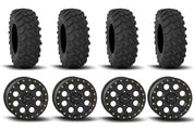 System 3 SB-7 Beadlock Matte Black 15" Wheels And XTR370 Tires [32x10-15]