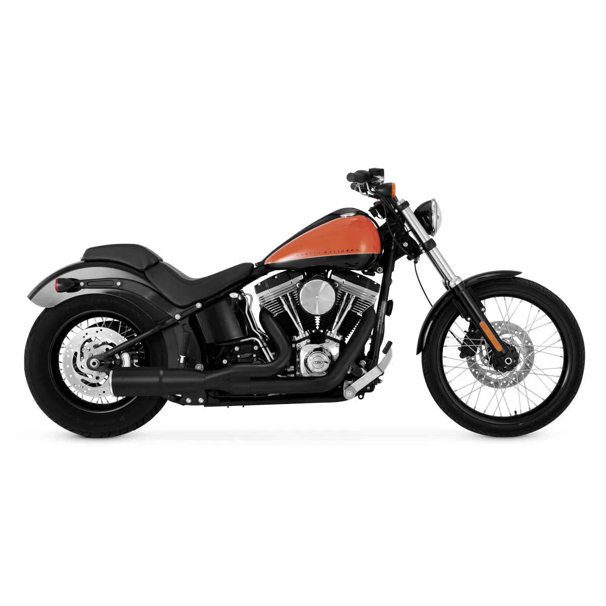 Vance & Hines 46543 Hi-Output 2-Into-1 Short Exhaust Systems Black VH-0233