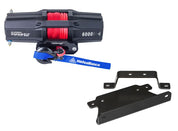 Viper V2 ATV Winch Kit 3500 lb Standard Spool With 40 Feet Blue Synthetic Rope With Mount For Can-Am Outlander Models 2002-2012