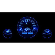 Dakota Digital Universal 3 Round Analog Gauge System Black Blue Kit VHX-1013-Lionparts Powersports