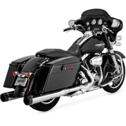 Vance & Hines 16465 Exhaust Chrome 4.5in Hi-Output Slip-Ons Harley Touring