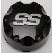 ITP Cast Aluminum Wheel Center Cap Black 4/110 4/115 B110SS