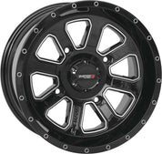 System 3 ST-4 Aluminum Gloss Black/Machined Wheel 14x7 4/110 4+3 (+10mm)