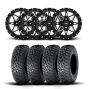 ITP Tornado 15" Matte Black Wheels And Tenacity Tires [32x10R-15]