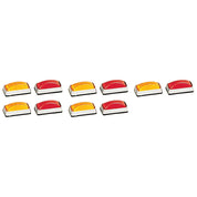 Set of 5 Clearance Light Red