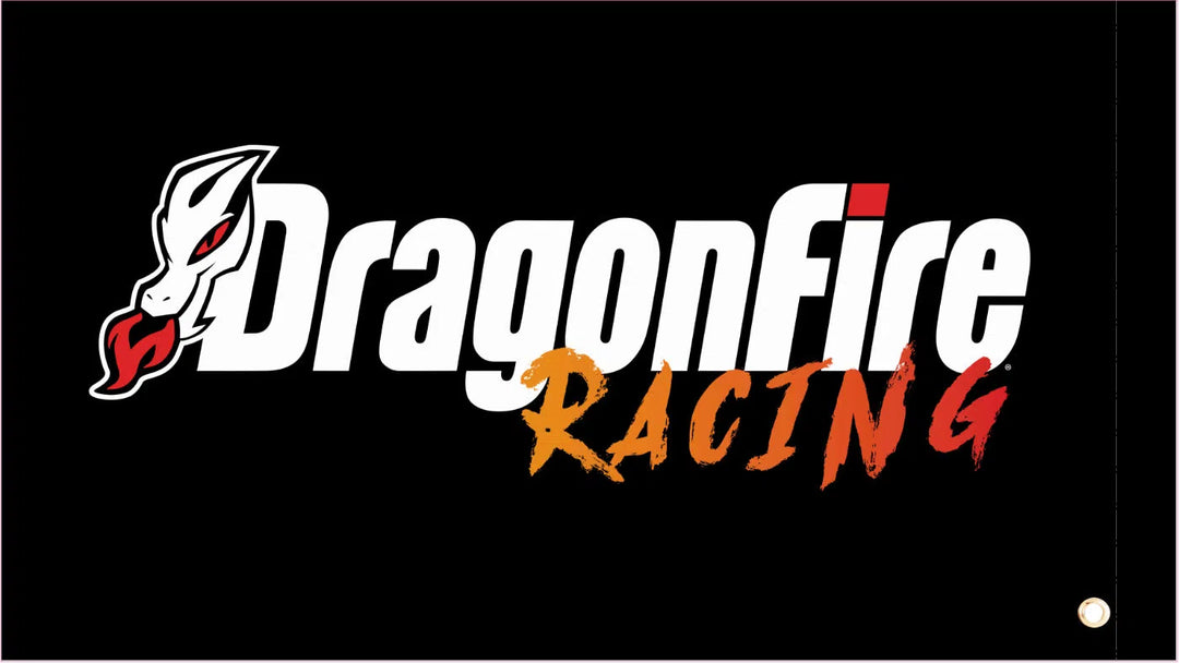 DragonFire Racing Black Flag - One-sided Print - 04-0106