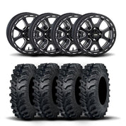 ITP Tsunami 15" Matte Black Wheels And MT911 Tires [32x10-15]