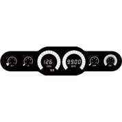 Intellitronix 6 Gauge Analog Bargraph Universal Panel BG10002 - White