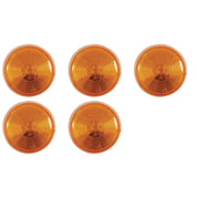 Set of 5 25 Inch Round Clearance Light Amber