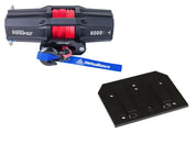 Viper V2 ATV Winch Kit 6000 lb Standard Spool With 40 Feet Red Synthetic Rope With Mount For Arctic Cat Models 2006