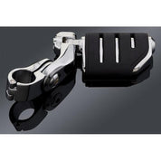 Kuryakyn Chrome 1.25 Engine Guard Short Arm Trident Dually ISO Highway Pegs Set