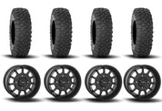 System 3 ST-5 Aluminum Matte Black 15" Wheels And XC450 Tires [30x10R-15]