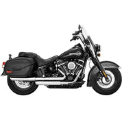 Vance & Hines 16879 Chrome Twin Slash Slip On Mufflers for 18-19 Softail