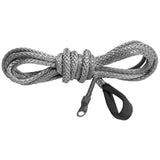 KFI Synthetic Winch Cable 3/16" x 12' - Smoke - SYN19-S12
