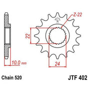 Front & Rear Sprocket Kit for BMW F650 Funduro 96-00 JT Sprockets