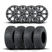 ITP Velocity Inertia 15" Matte Black Wheels And Terra Hook Tires [32x10-15]