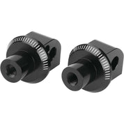 Puig Adventure Footpeg Adaptors Black Rear - 6458N