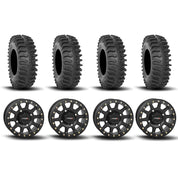 System 3 SB-3 Beadlock Matte Black 15" Wheels And XT400 Tires [32x10R-15]