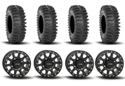 System 3 SB-3 Beadlock Matte Black 15" Wheels And XT400 Tires [35x10R-15]