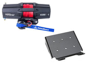 Viper V2 ATV Winch Kit 4500 lb Standard Spool With 40 Feet Red Synthetic Rope With Mount For Suzuki King Quad 400 2008-2020