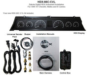 Dakota Digital 1966-1967 Chevrolet Chevelle HDX Analog Gauge kit HDX-66C-CVL