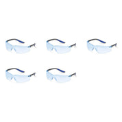 Set of 5 Elvex Xenon Safety Glasses Blue